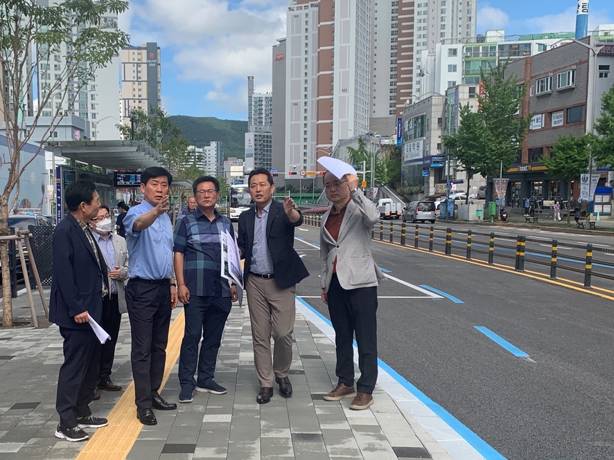 서면-사상 BRT 구간 '긴급 현장점검'