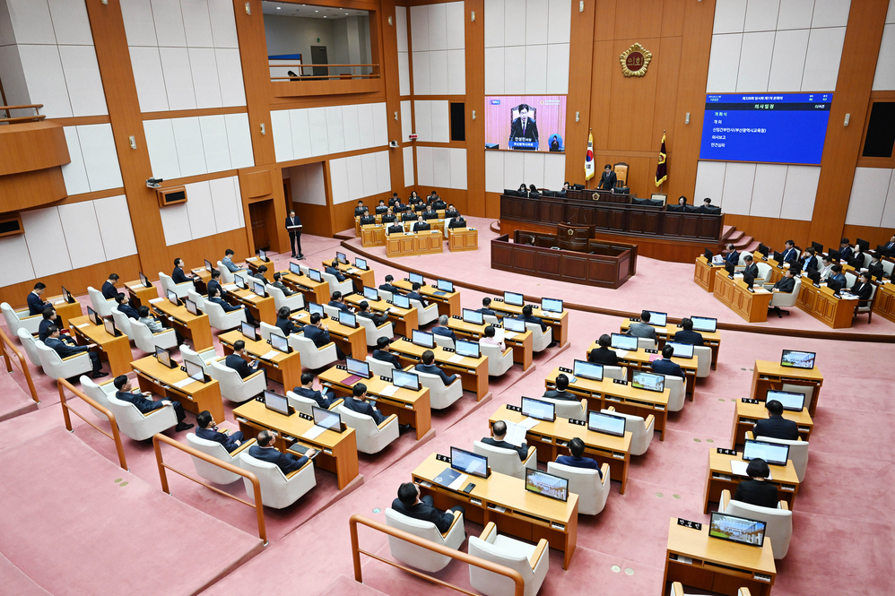 제328회 임시회 제1차 본회의(본회의장) 사진