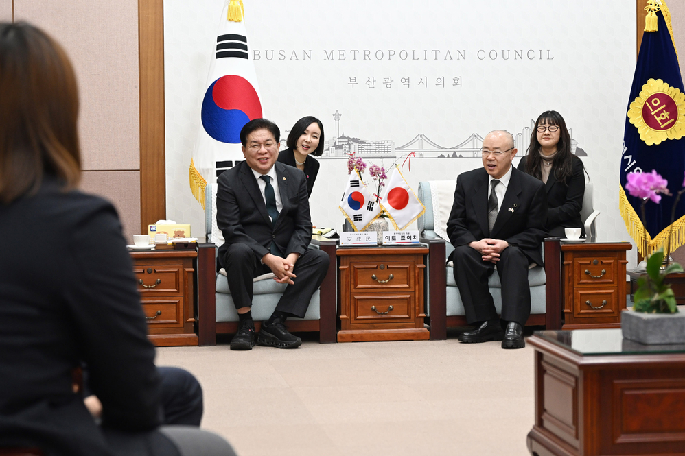 일본 훗카이도 대표단 예방(접견실)
