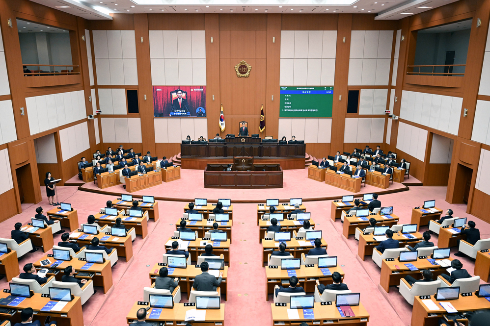 제338회 임시회 제1차 본회의(본회의장)