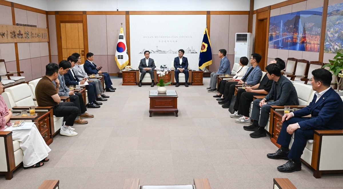 이성권 국민의힘 부산시당위원장 접견(접견실)